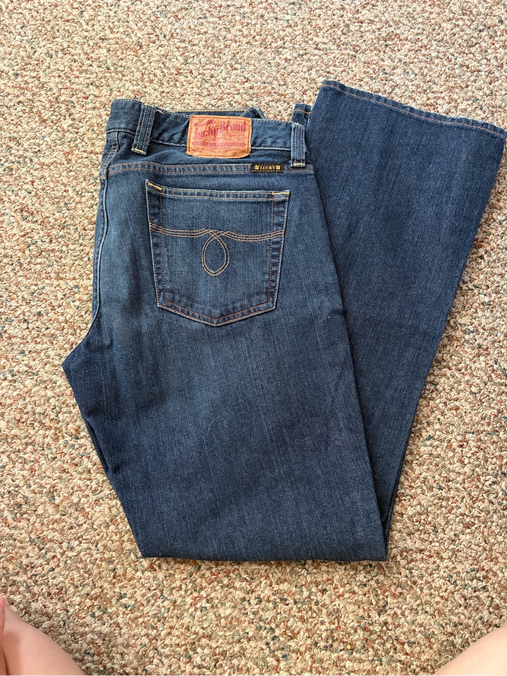 Lucky Brand Lola Bootleg Womens Dark Indigo Bootcut Jeans